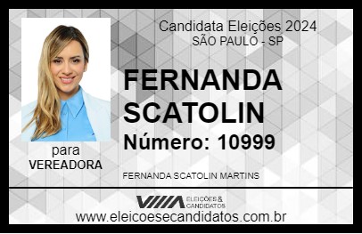 Candidato FERNANDA SCATOLIN 2024 - SÃO PAULO - Eleições