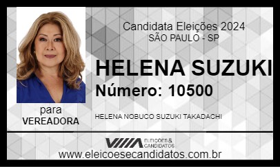 Candidato HELENA SUZUKI 2024 - SÃO PAULO - Eleições