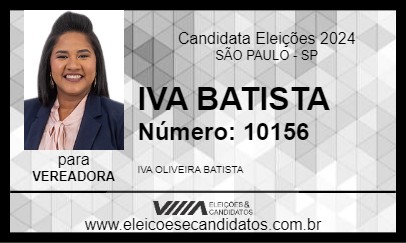 Candidato IVA BATISTA 2024 - SÃO PAULO - Eleições