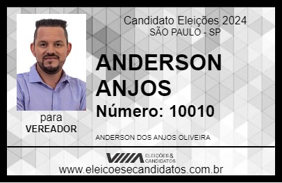 Candidato ANDERSON ANJOS 2024 - SÃO PAULO - Eleições