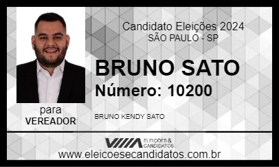 Candidato BRUNO SATO 2024 - SÃO PAULO - Eleições