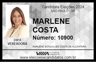 Candidato MARLENE COSTA 2024 - SÃO PAULO - Eleições