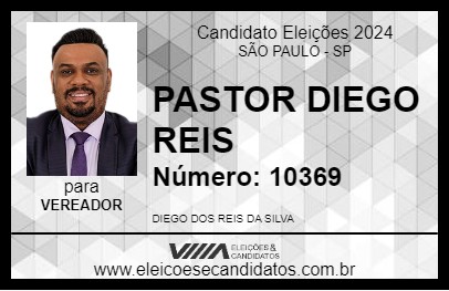 Candidato PASTOR DIEGO REIS 2024 - SÃO PAULO - Eleições