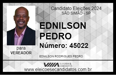 Candidato EDNILSON PEDRO 2024 - SÃO SIMÃO - Eleições