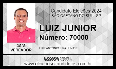 Candidato LUIZ JUNIOR 2024 - SÃO CAETANO DO SUL - Eleições