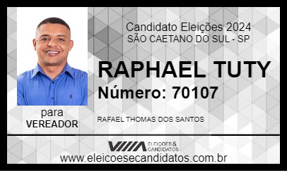 Candidato RAPHAEL TUTY 2024 - SÃO CAETANO DO SUL - Eleições