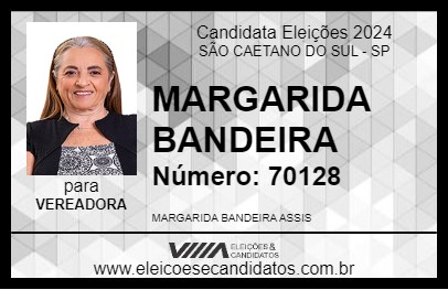 Candidato MARGARIDA BANDEIRA 2024 - SÃO CAETANO DO SUL - Eleições