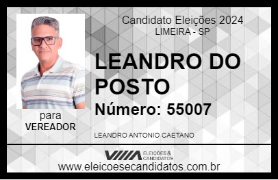 Candidato LEANDRO DO POSTO 2024 - LIMEIRA - Eleições