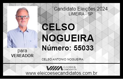 Candidato CELSO NOGUEIRA 2024 - LIMEIRA - Eleições