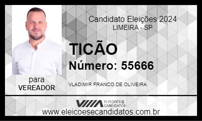 Candidato TICÃO 2024 - LIMEIRA - Eleições