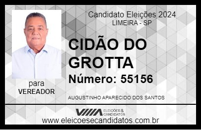 Candidato CIDÃO DO GROTTA 2024 - LIMEIRA - Eleições