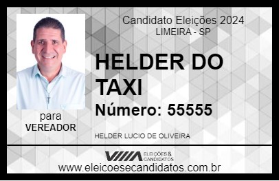 Candidato HELDER DO TAXI 2024 - LIMEIRA - Eleições