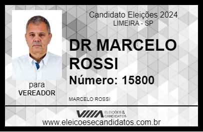 Candidato DR MARCELO ROSSI 2024 - LIMEIRA - Eleições