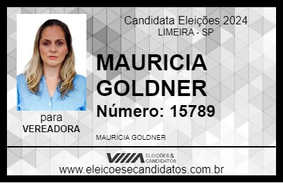 Candidato MAURICIA GOLDNER 2024 - LIMEIRA - Eleições