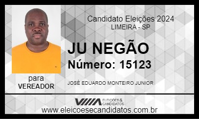 Candidato JU NEGÃO 2024 - LIMEIRA - Eleições