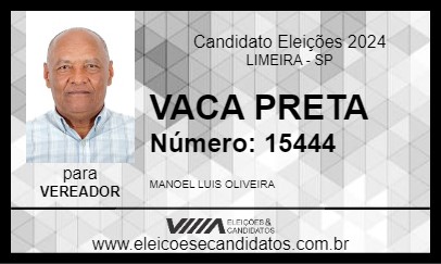 Candidato VACA PRETA 2024 - LIMEIRA - Eleições