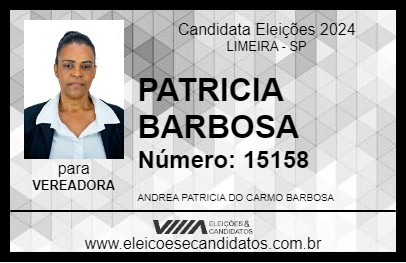 Candidato PATRICIA BARBOSA 2024 - LIMEIRA - Eleições