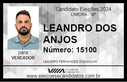 Candidato LEANDRO DOS ANJOS 2024 - LIMEIRA - Eleições