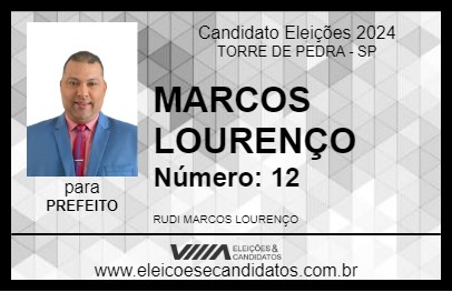 Candidato MARCOS LOURENÇO 2024 - TORRE DE PEDRA - Eleições