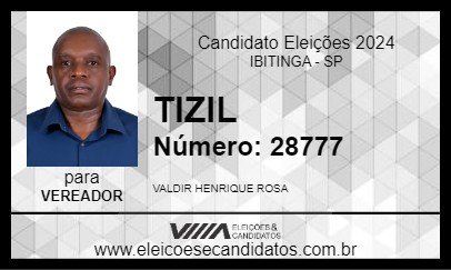 Candidato TIZIL 2024 - IBITINGA - Eleições