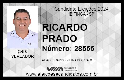 Candidato RICARDO PRADO 2024 - IBITINGA - Eleições