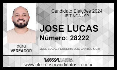 Candidato JOSE LUCAS 2024 - IBITINGA - Eleições