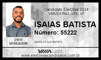 Candidato ISAIAS BATISTA 2024 - VÁRZEA PAULISTA - Eleições