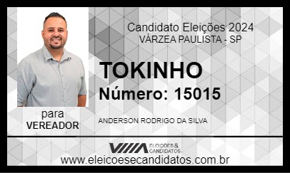 Candidato TOKINHO 2024 - VÁRZEA PAULISTA - Eleições