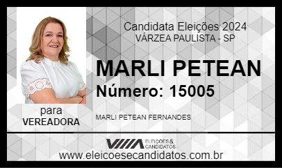 Candidato MARLI PETEAN 2024 - VÁRZEA PAULISTA - Eleições