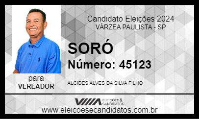 Candidato SORÓ 2024 - VÁRZEA PAULISTA - Eleições