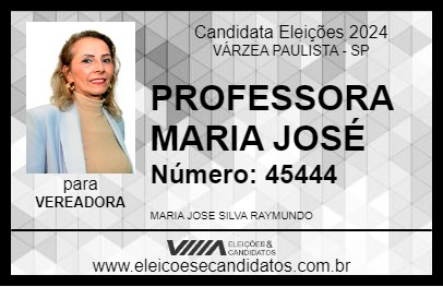 Candidato PROFESSORA MARIA JOSÉ 2024 - VÁRZEA PAULISTA - Eleições