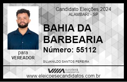 Candidato BAHIA DA BARBEARIA 2024 - ALAMBARI - Eleições