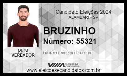 Candidato BRUZINHO 2024 - ALAMBARI - Eleições