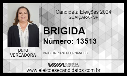 Candidato BRIGIDA 2024 - GUAIÇARA - Eleições