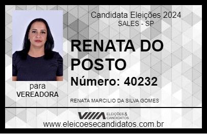 Candidato RENATA DO POSTO 2024 - SALES - Eleições