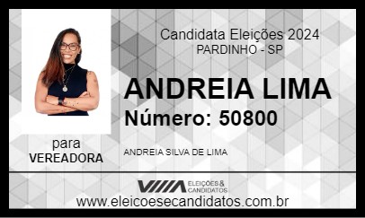 Candidato ANDREIA LIMA 2024 - PARDINHO - Eleições