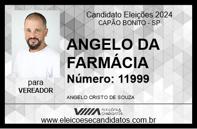 Candidato ANGELO DA FARMÁCIA 2024 - CAPÃO BONITO - Eleições