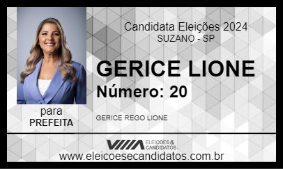 Candidato GERICE LIONE 2024 - SUZANO - Eleições