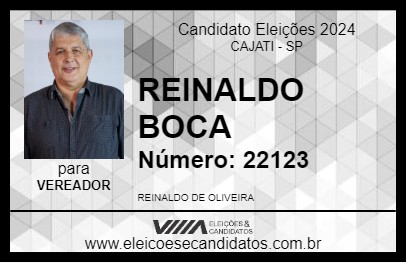 Candidato REINALDO BOCA 2024 - CAJATI - Eleições