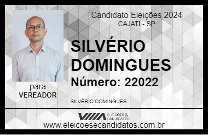 Candidato SILVÉRIO DOMINGUES 2024 - CAJATI - Eleições