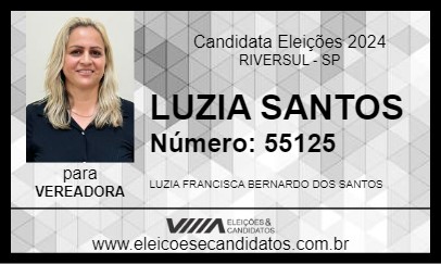 Candidato LUZIA SANTOS 2024 - RIVERSUL - Eleições