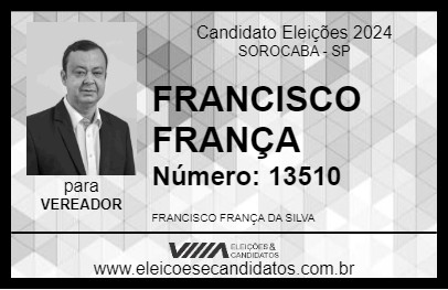 Candidato FRANCISCO FRANÇA 2024 - SOROCABA - Eleições