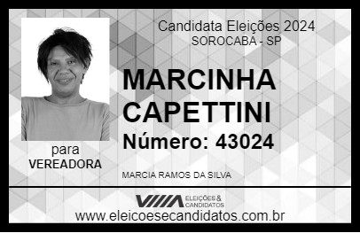 Candidato MARCINHA CAPETTINI 2024 - SOROCABA - Eleições