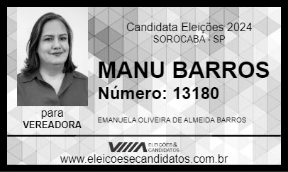 Candidato MANU BARROS 2024 - SOROCABA - Eleições