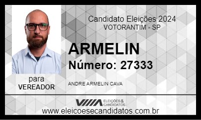 Candidato ARMELIN 2024 - VOTORANTIM - Eleições