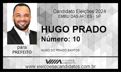 Candidato HUGO PRADO 2024 - EMBU DAS ARTES - Eleições