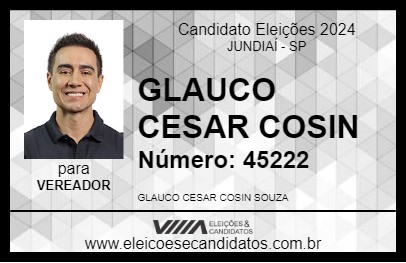 Candidato GLAUCO CESAR COSIN 2024 - JUNDIAÍ - Eleições