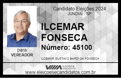 Candidato ILCEMAR FONSECA 2024 - JUNDIAÍ - Eleições