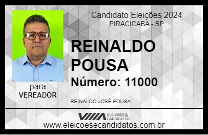 Candidato REINALDO POUSA 2024 - PIRACICABA - Eleições