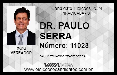 Candidato DR. PAULO SERRA 2024 - PIRACICABA - Eleições